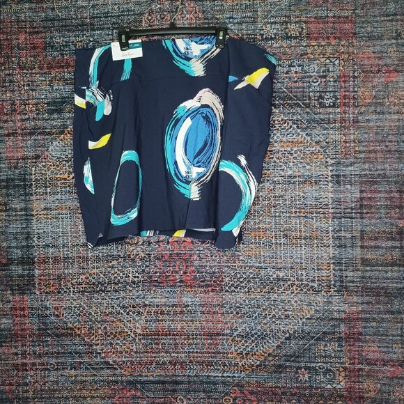 Lady Hagen womens colorful navy Tummy Control golf skort 3X NWT